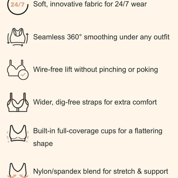 Truekind Supportive Comfort Wireless Shaping Bra 10210 NWT - Picture 2 of 9